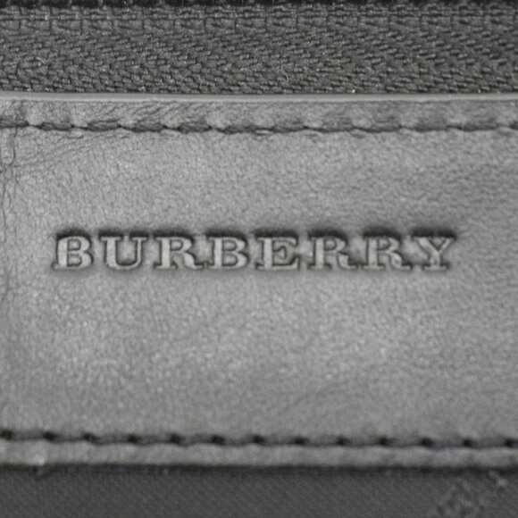 Burberry  Check Canvas Zip Around Wallet Grey - Picture 12 of 13